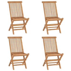 Gartenstühle 4er Set D5584 Braun - Massivholz - 62 x 90 x 46 cm