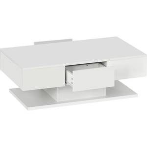 Table basse Diana Ⅰ Blanc - Bois manufacturé - 60 x 36 x 100 cm