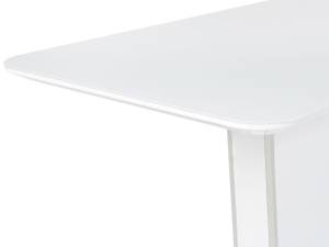 Esszimmertisch SUNDS Silber - Weiß - Holzwerkstoff - 90 x 76 x 160 cm