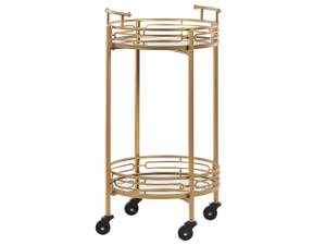 Servierwagen FARLEY Schwarz - Gold - Metall - 42 x 75 x 42 cm