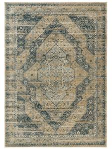 Tapis tissé à plat Frencie Bleu - 200 x 285 cm