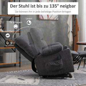 Aufsteh-Sessel 713-152V90CG Grau - Textil - 95 x 109 x 91 cm
