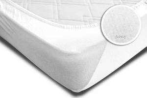 Bettlaken Boxspringbett weiß 200x220 cm Weiß - Textil - 200 x 40 x 220 cm