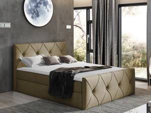 Boxspringbett Crystal Lux Beige - Breite: 127 cm