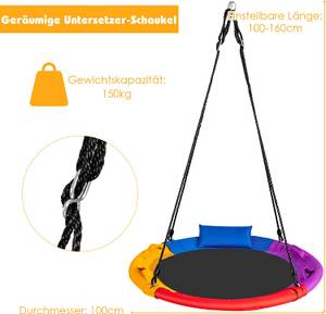 Kinder Nestschaukel mit Kissen Metall - 100 x 160 x 100 cm