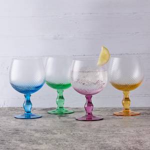 Swirl Gin Gläser 4er Set Glas - 12 x 18 x 12 cm
