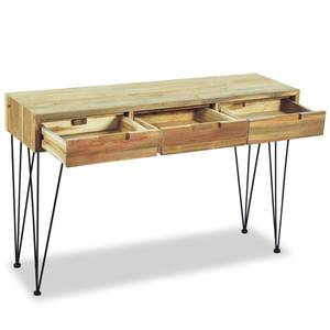 Konsolentisch 244573 Braun - Massivholz - Holzart/Dekor - 35 x 76 x 120 cm