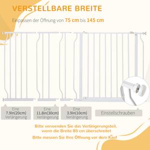 Schutzgitter D06-109V02 Weiß - 3 x 145 cm