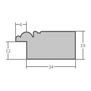 Wandspiegel H660 Braun - 37 x 97 cm