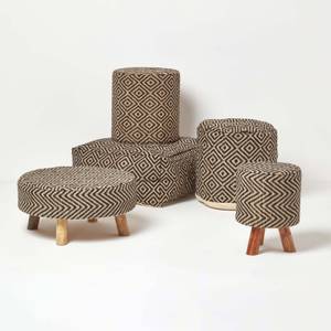 Designer Hocker Pouf Aztec Ethno 60 x 30 x 60 cm