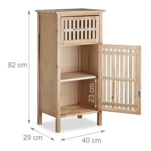 Badschrank Walnuss freistehend Braun - Holzwerkstoff - 40 x 82 x 29 cm