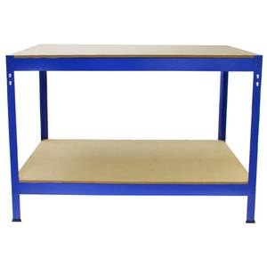 Q-Rax Werkbank Blau - Metall - 120 x 90 x 60 cm