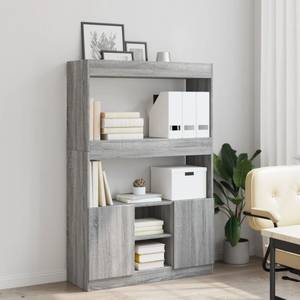 Highboard DE4530 Grau - Holzwerkstoff - 33 x 140 x 92 cm