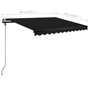 Markise 3007209-1 Grau - Metall - 300 x 250 x 300 cm