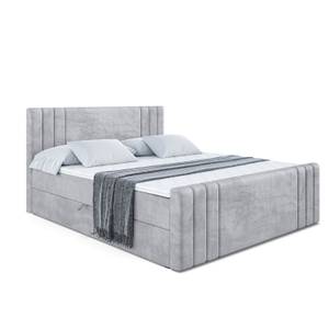 Boxspringbett IDRIKO-Z Grau - Breite: 160 cm - H4