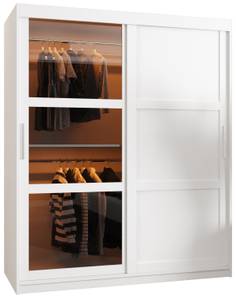 ARMOIRE À PORTES COULISSANTES DOME Largeur : 150 cm - Argenté