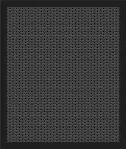 Badläufer Schwarz - Textil - 52 x 1 x 62 cm