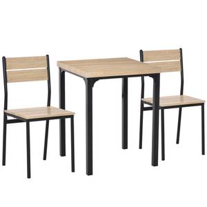 Esstisch-Set 835-090 Braun - Holzwerkstoff - 60 x 76 x 60 cm