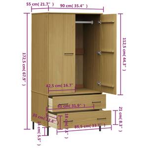 Kleiderschrank 3017490 Braun