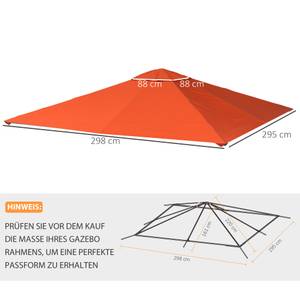 Pavillondach 84C-141OG Hochglanz Orange