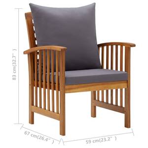 Garten-Lounge-Set (4-teilig) 3004232-2 Grau