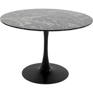 Table Schickeria Marbleprint Noir - 110 x 72 x 110 cm