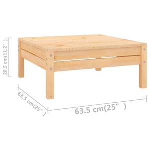 Gartenmöbel Set Braun - Massivholz - Holzart/Dekor - 64 x 29 x 64 cm