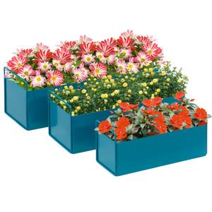 Blumenkasten-Set 845-882V00BU Blau - Metall - 20 x 19 x 55 cm