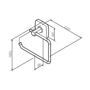 AM.PM Toilettenpapierhalter für WC Silber