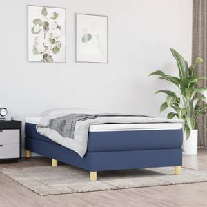 Boxspringbett 3016026-1 Blau - Braun - 90 x 25 cm