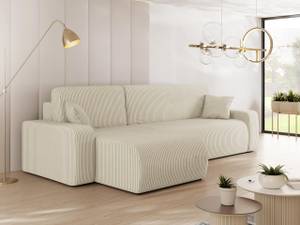 Ecksofa Piano L Beige - Holz teilmassiv - 244 x 82 x 145 cm