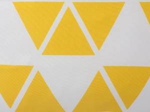 Kissen 2er Set PANSY Weiß - Gelb - Textil - 45 x 12 x 45 cm