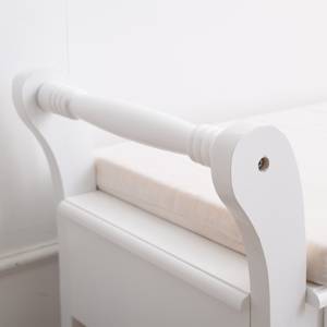 Banc RE4506 Blanc - Bois manufacturé - 40 x 47 x 108 cm