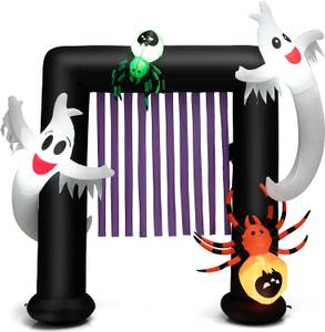 Aufblasbarer Halloween-Torbogen Schwarz - Weiß - Textil - 70 x 223 x 230 cm