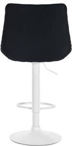 Tabouret de bar Toni Lot de 2 Noir - Textile - 50 x 91 x 50 cm