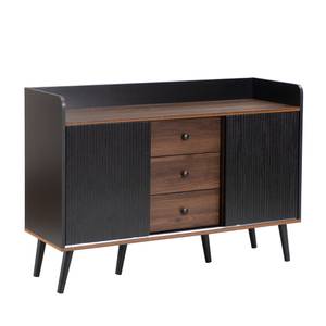 Sideboard Eos Ⅰ Braun - Holzwerkstoff - Metall - 40 x 80 x 117 cm