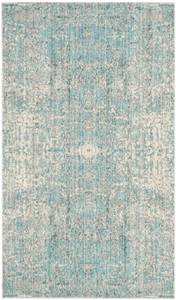 Teppich Abella Vintage Blau - 90 x 150 cm