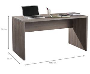Schreibtisch Atarfe Braun - Holzwerkstoff - 139 x 75 x 69 cm