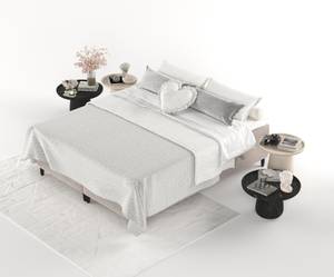 Boxspringbett Malte Braun - Breite: 200 cm