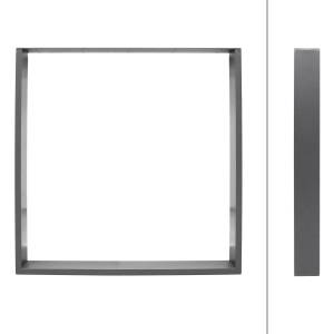 Tischbeine 2er Set 90x72 cm Grau Grau