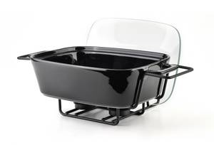 Auflaufform  MODERN KITCHEN Schwarz - Keramik - 16 x 26 x 26 cm