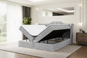 Boxspringbett VILA Grau - Breite: 120 cm - H3