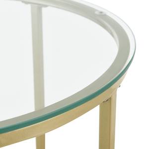Table Basse Alavieska Ronde Doré - Métal - 50 x 42 x 50 cm