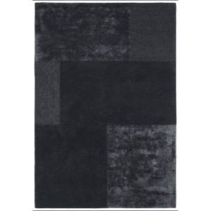 Tapis de salon moderne tufté main SLATE Noir - 160 x 230 cm