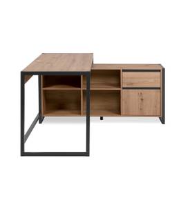 Bureau d'angle Prague Beige - Bois manufacturé - 142 x 75 x 139 cm