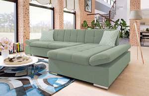 Ecksofa Malwi Mint - Ecke davorstehend rechts