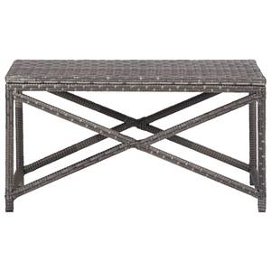 Banc de jardin 3000274 Gris - Métal - Polyrotin - 80 x 43 x 40 cm