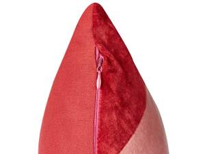 Kissen 2er Set BORONIA Pink - Rot - Textil - 45 x 15 x 45 cm