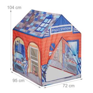 Tente de jeu pour enfants Police Beige - Bleu - Rouge - Matière plastique - Textile - 72 x 102 x 95 cm