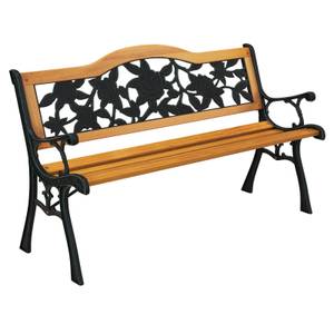 Gartenbank ZB33445DE Braun - Holzwerkstoff - 52 x 76 x 126 cm